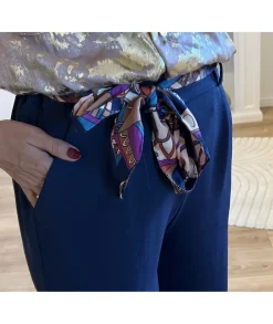 Jeans / Pantalons>La boutique de Lilie PANTALON PAULA III Marine