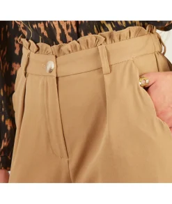 Jeans / Pantalons>La boutique de Lilie PANTALON PERRY Taupe