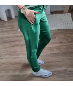 Jeans / Pantalons>La boutique de Lilie PANTALON QUINTINIA Vert