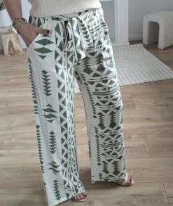 Jeans / Pantalons>La boutique de Lilie PANTALON RACHIDA Vert
