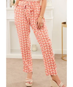 Jeans / Pantalons>La boutique de Lilie PANTALON RACHIDA Rose