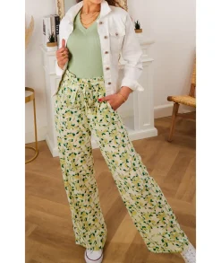 Jeans / Pantalons>La boutique de Lilie PANTALON RANIA Vert