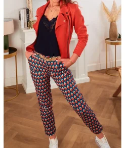 Jeans / Pantalons>La boutique de Lilie PANTALON REINE Marine