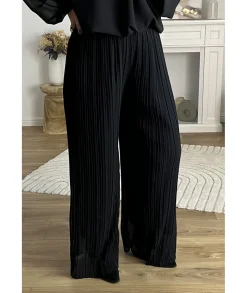 Jeans / Pantalons>La boutique de Lilie PANTALON SAMIRA Noir