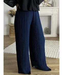 Jeans / Pantalons>La boutique de Lilie PANTALON SAMIRA Marine