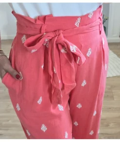 Jeans / Pantalons>La boutique de Lilie PANTALON TOSCANE Corail