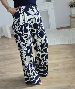 Jeans / Pantalons>La boutique de Lilie PANTALON TRESSY Marine