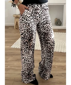 Jeans / Pantalons>La boutique de Lilie PANTALON TYLOR Beige
