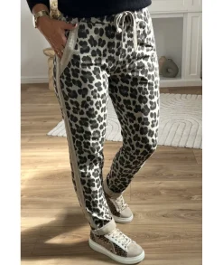 Jeans / Pantalons>La boutique de Lilie PANTALON VANESSA Taupe