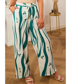 Jeans / Pantalons>La boutique de Lilie PANTALON ZEFIRA Blanc