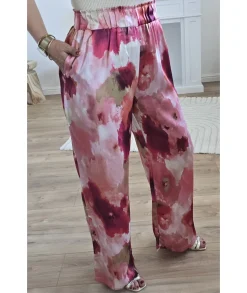 Jeans / Pantalons>La boutique de Lilie PANTALON ZIA Rose