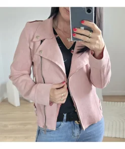Vestes>La boutique de Lilie PERFECTO MATHILDE ROSE Rosepoudre