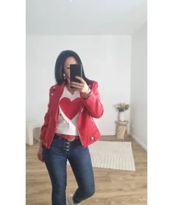 Vestes>La boutique de Lilie PERFECTO ORTENSIA Rouge