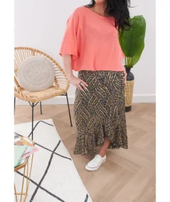Pulls / Gilets>La boutique de Lilie PULL COURT ANNE SOPHIE Corail