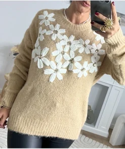Pulls / Gilets>La boutique de Lilie PULL AGATHE Camel