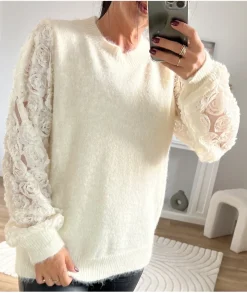 Pulls / Gilets>La boutique de Lilie PULL AMELIE Beige