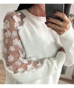 Pulls / Gilets>La boutique de Lilie PULL ARNAUD Blanc