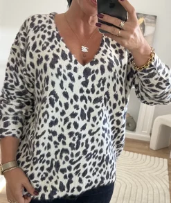 Pulls / Gilets>La boutique de Lilie PULL AUGUSTINA Ivoire/ecru