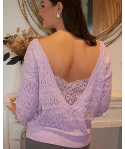 Pulls / Gilets>La boutique de Lilie PULL AUGUSTINE Lilas