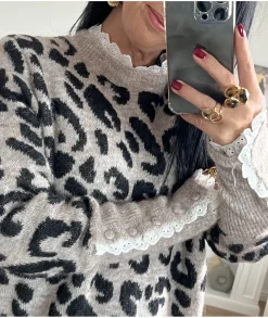 Pulls / Gilets>La boutique de Lilie PULL BARBARA Taupe