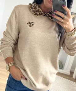 Pulls / Gilets>La boutique de Lilie PULL BASILE Beige