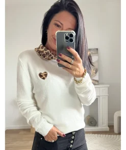 Pulls / Gilets>La boutique de Lilie PULL BASILE Blanc