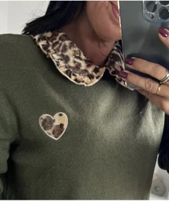 Pulls / Gilets>La boutique de Lilie PULL BASILE Kaki