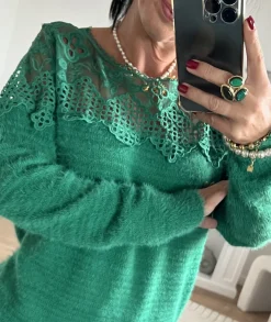 Pulls / Gilets>La boutique de Lilie PULL BASTIEN Vert