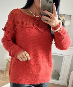 Pulls / Gilets>La boutique de Lilie PULL BASTIEN Rouille
