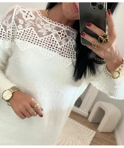 Pulls / Gilets>La boutique de Lilie PULL BASTIEN Blanc