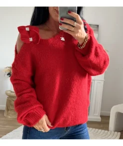 Pulls / Gilets>La boutique de Lilie PULL BERNY Rouge