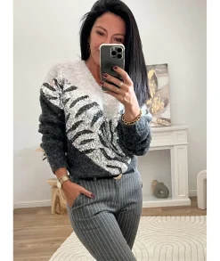 Pulls / Gilets>La boutique de Lilie PULL CALIE Gris