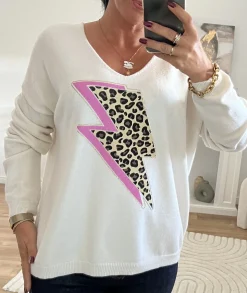 Pulls / Gilets>La boutique de Lilie PULL CAMERON Blanc