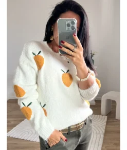 Pulls / Gilets>La boutique de Lilie PULL CAROLE Blanc