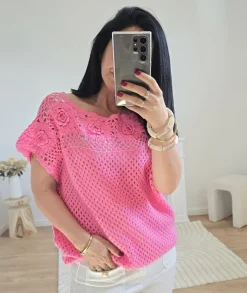 Pulls / Gilets>La boutique de Lilie PULL CLAIRE Rose