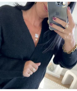 Pulls / Gilets>La boutique de Lilie PULL CLEMENCE Noir
