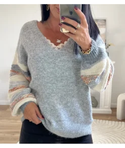 Pulls / Gilets>La boutique de Lilie PULL CLEMENT Gris