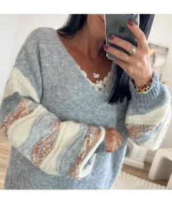Pulls / Gilets>La boutique de Lilie PULL CLEMENT Gris