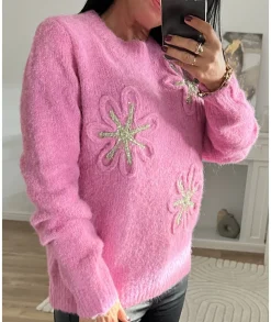 Pulls / Gilets>La boutique de Lilie PULL CODDY Rose