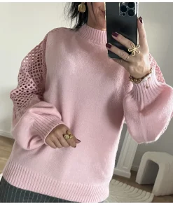 Pulls / Gilets>La boutique de Lilie PULL EDNA Rose