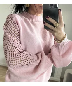 Pulls / Gilets>La boutique de Lilie PULL EDNA Rose