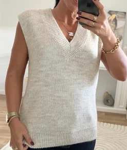 Pulls / Gilets>La boutique de Lilie PULL ELISABETH Beige