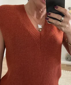Pulls / Gilets>La boutique de Lilie PULL ELISABETH Rouille
