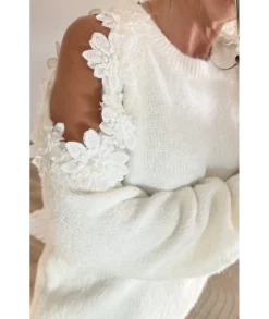 Pulls / Gilets>La boutique de Lilie PULL ESTEBAN Blanc