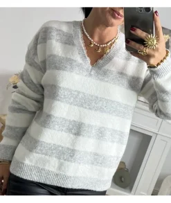 Pulls / Gilets>La boutique de Lilie PULL ESTELLE Gris