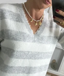 Pulls / Gilets>La boutique de Lilie PULL ESTELLE Gris