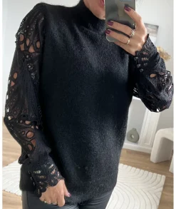 Pulls / Gilets>La boutique de Lilie PULL ETIENNE Noir