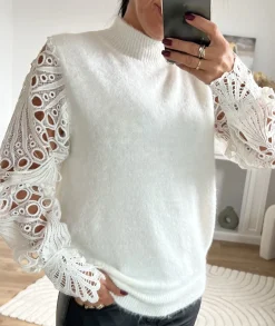 Pulls / Gilets>La boutique de Lilie PULL ETIENNE Blanc