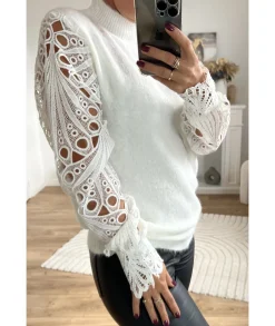 Pulls / Gilets>La boutique de Lilie PULL ETIENNE Blanc