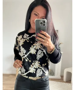 Pulls / Gilets>La boutique de Lilie PULL FERNANDE Noir
